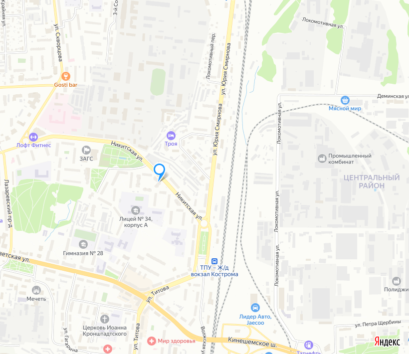 Карта торговых объектов